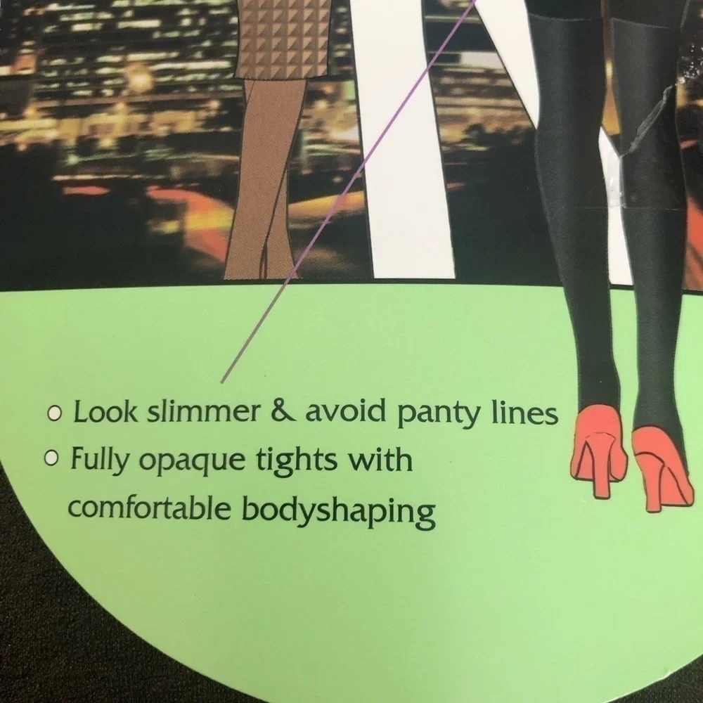 Spanx Assets Terrific Tights Brown Sz. 2 (M) Body-Shaping Opague No Panty Lines